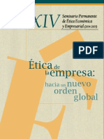 Ética Empresarial Hacia Un Nuevo Orden Mundial