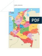 Mapa de Colombia División Política y Administrativa