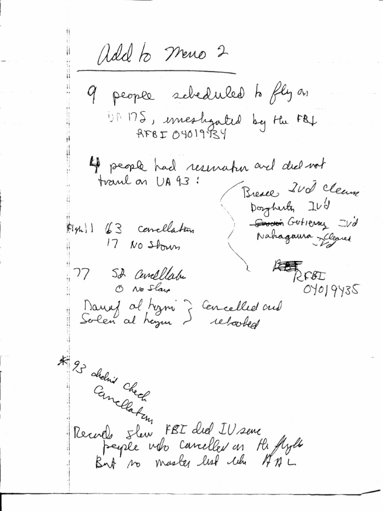Flights 77 and 11 No Show FDR Entire Contents Notes and FBI Reports 223 ...