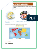 Los Continentes: America, Africa, Oceania, Europa, Asia Antartida