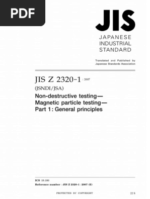 Jis Z 2320-1-2007 | PDF