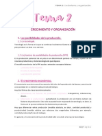 Tema 2 Economía 1º Bachillerato