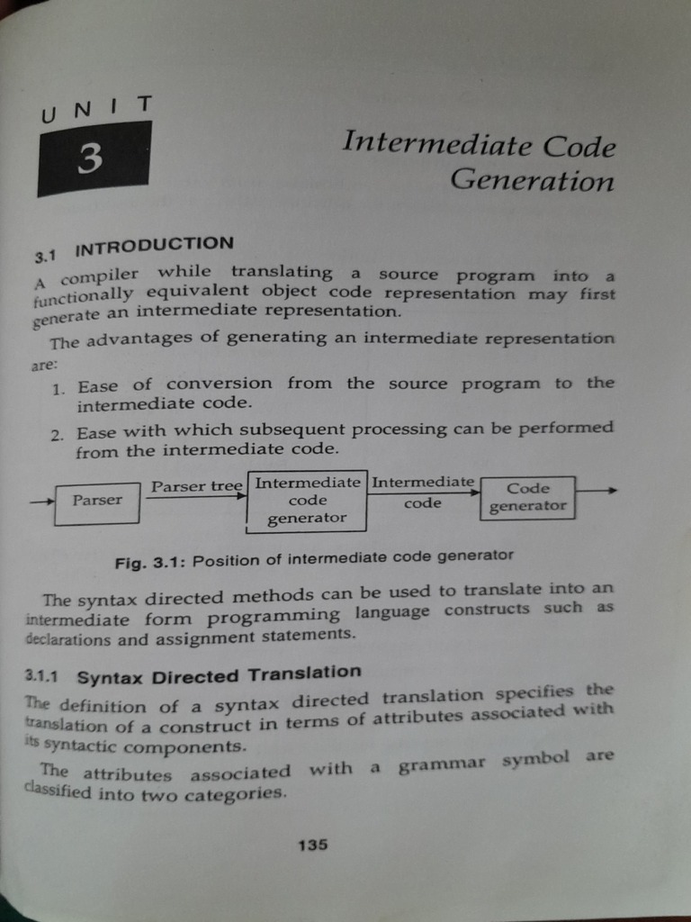 Compiler Design Book 3 Unit | PDF