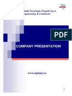 Company Presentation: S.T.P. Studi Tecnologie Progetti S.p.A. Engineering & Contractor