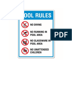 Pool Rules