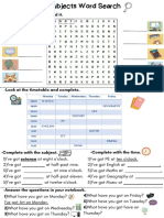 Subjects Word Search