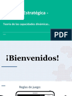 Dirección Estratégica - Semana 3: Teoría de Las Capacidades Dinámicas.