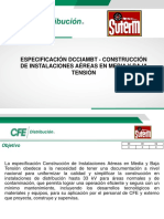 Especificación Dcciambt - Construcción de Instalaciones Aéreas en Media Y Baja Tensión