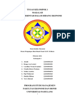 Tugas Kelompok 1 Makalah Peran Pemerintah Dalam Bidang Ekonomi