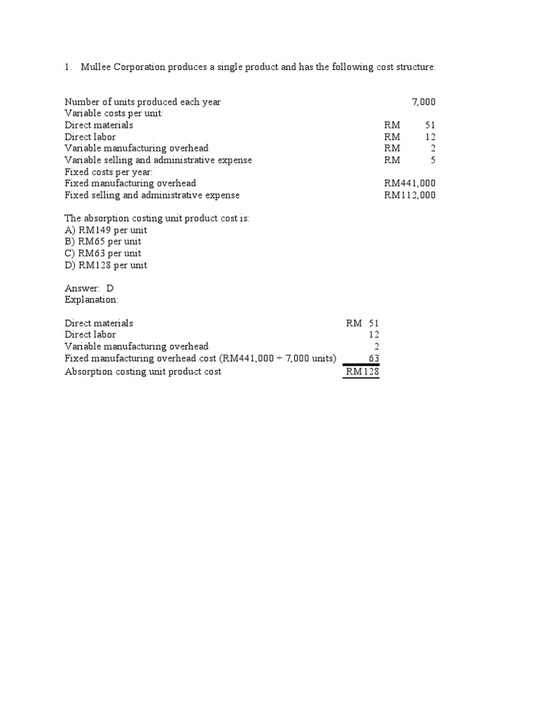 Variable absorption pdf cost of goods sold business