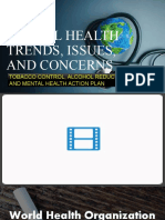 Global Health Trends, Issues, and Concerns: Tobacco Control, Alcohol Reduction and Mental Health Action Plan