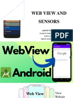 Web View and Sensors