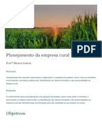 Planejamento Da Empresa Rural: Objetivos