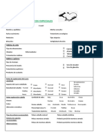 Ficha Cliente para Necesidades Especiales Isa