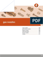 Main gas nozzles technical specifications and part numbers