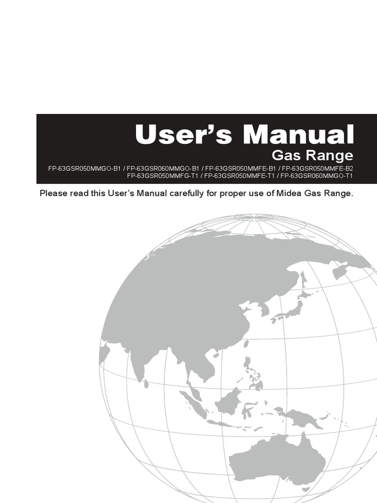 Midea KWH Gas Ranges PDF Cookware And Bakeware Oven