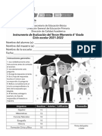 6° Inst. Eval. 3er. Momento 