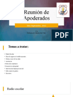 Reunión de Apoderados: Mes Septiembre, 2022