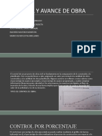Control y Avance de Obra