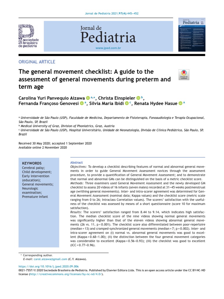 GMA Guide 2020 | PDF | Cerebral Palsy | Preterm Birth