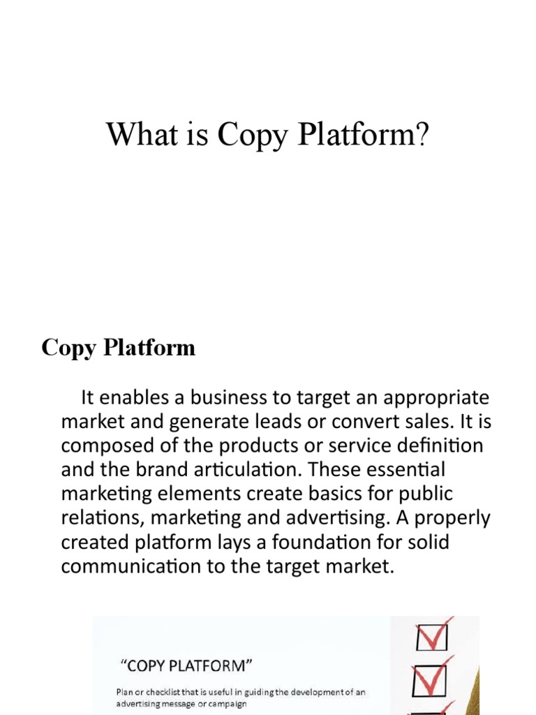 Copy Platform PDF