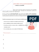 Estratégias para Lidar Com As Preocupações - Descatastrofização