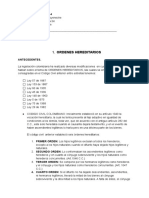 Ordenes Hereditarios y Asignaciones Forzosas