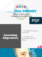 The History and Postulates of the Cell Theory