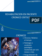 Rehabilitación crónica paciente crítico UCI