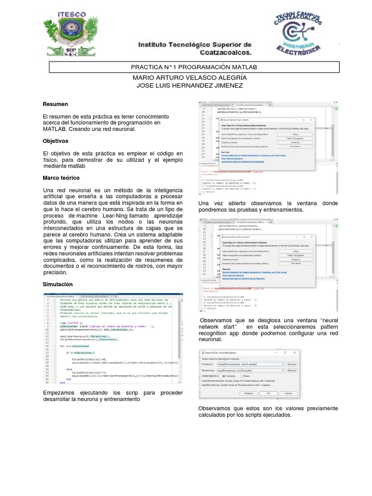 Desarrollo y entrenamiento de una red neuronal artificial para