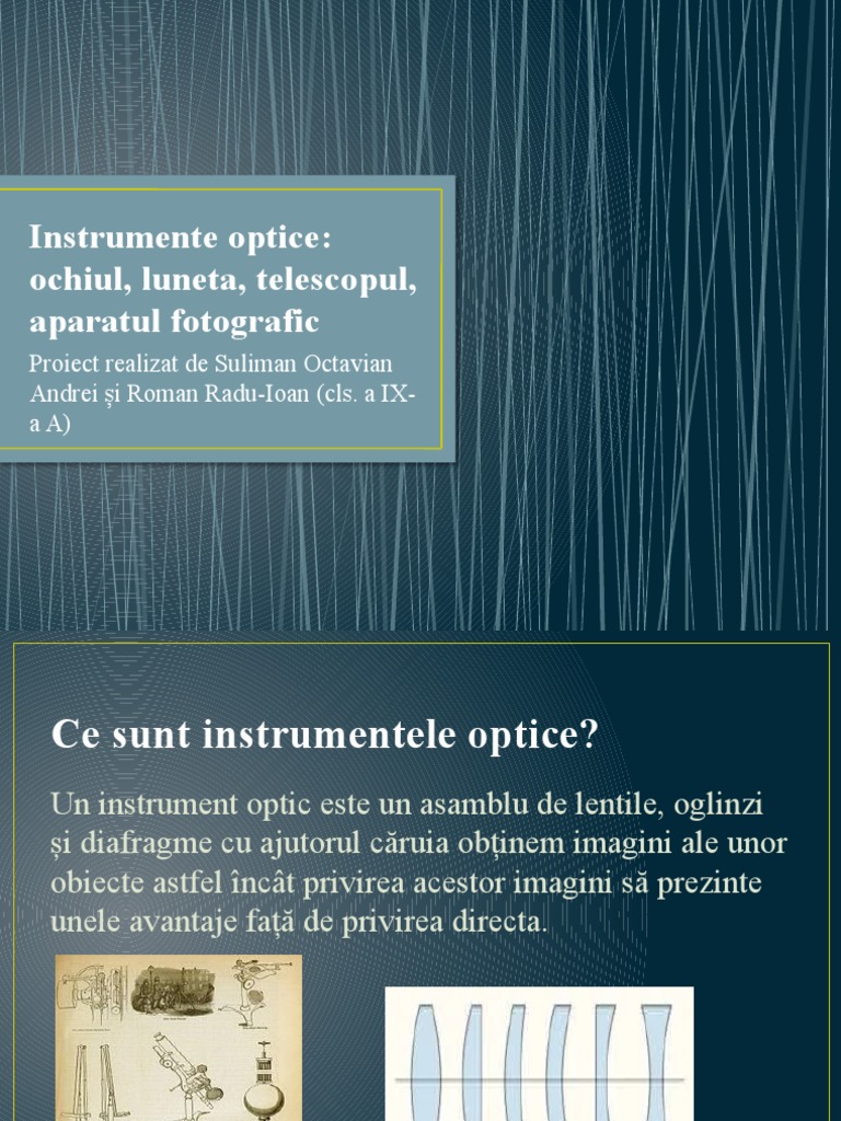 Instrumente Optice | PDF