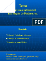 Aula 10 Tema Estimação de Parametros