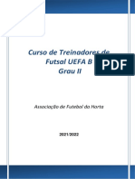 Curso de Treinadores de Futsal UEFA B Grau II: Associação de Futebol Da Horta