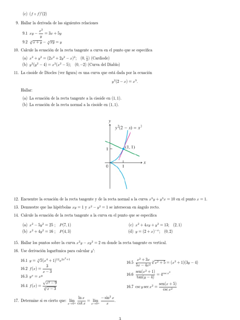 Taller 3P3 | PDF | Análisis matemático | Matemática Elemental