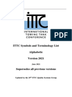 ITTC Symbols and Terminology List Alphabetic