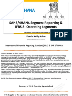 SAP S/4HANA Segment Reporting & IFRS 8-Operating Segments: Kelechi Kelly Adiele