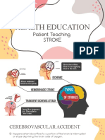 Health Education: Patient Teaching Stroke