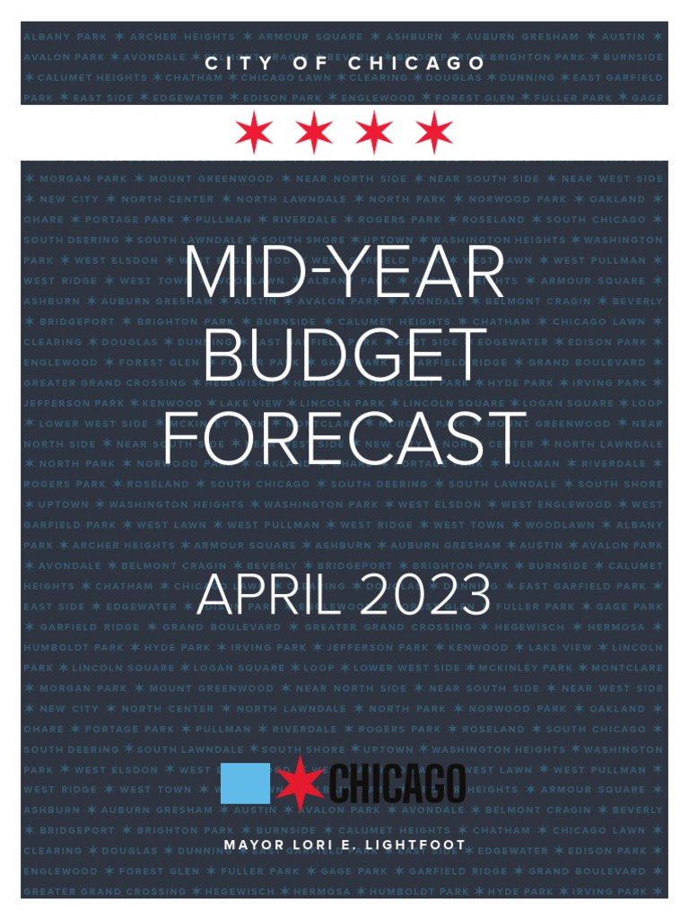 Chicago Mid Year Budget Forecast 2023 Pdf Pension Debt
