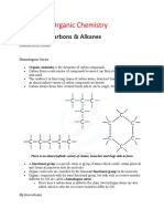 Organic Chemistry: 3.1.1 Hydrocarbons & Alkanes
