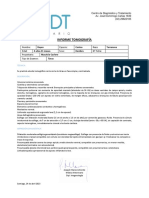Informe Tomografía: Centro de Diagnóstico y Tratamiento Av. José Domimngo Cañas 1839 (02) 29822185