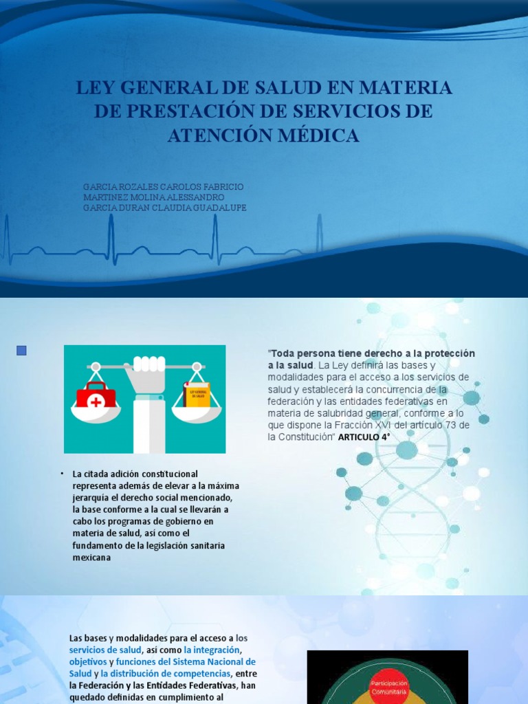 Ley General de Salud y Atención Médica | PDF | Cuidado de la salud ...