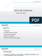 Auditoria de Sistemas: Professor Vitor Almeida