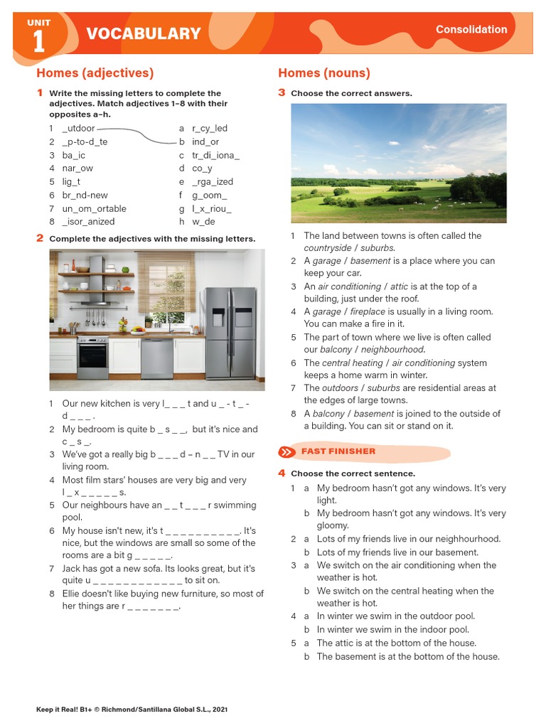 Kir B1+ WS U01 PDF Adjective Linguistics