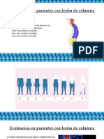 Evaluación en Pacientes Con Lesión de Columna