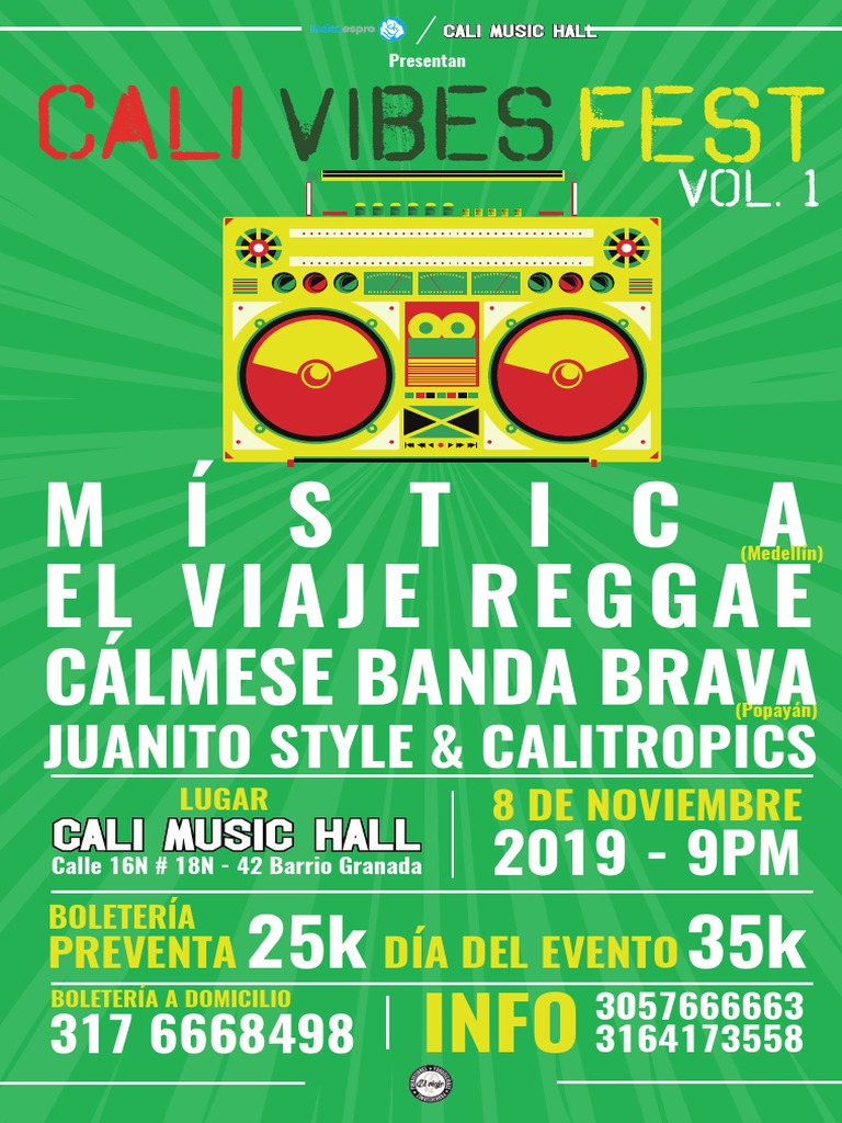Afiche Cali Vibes Fest PDF