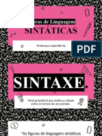 Figuras de Linguagem III - Sintáticas