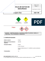 Msds Oxigeno Gas