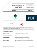 Msds Mezcla 1 A 20 CO2 Bal Argón