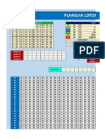 Lotomania - 9 Grupos de 10 - 126 Jogos