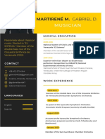 Copia de Curriculum Vitae CV Con Foto para Puesto Laboral Moderno Amarillo y Gris